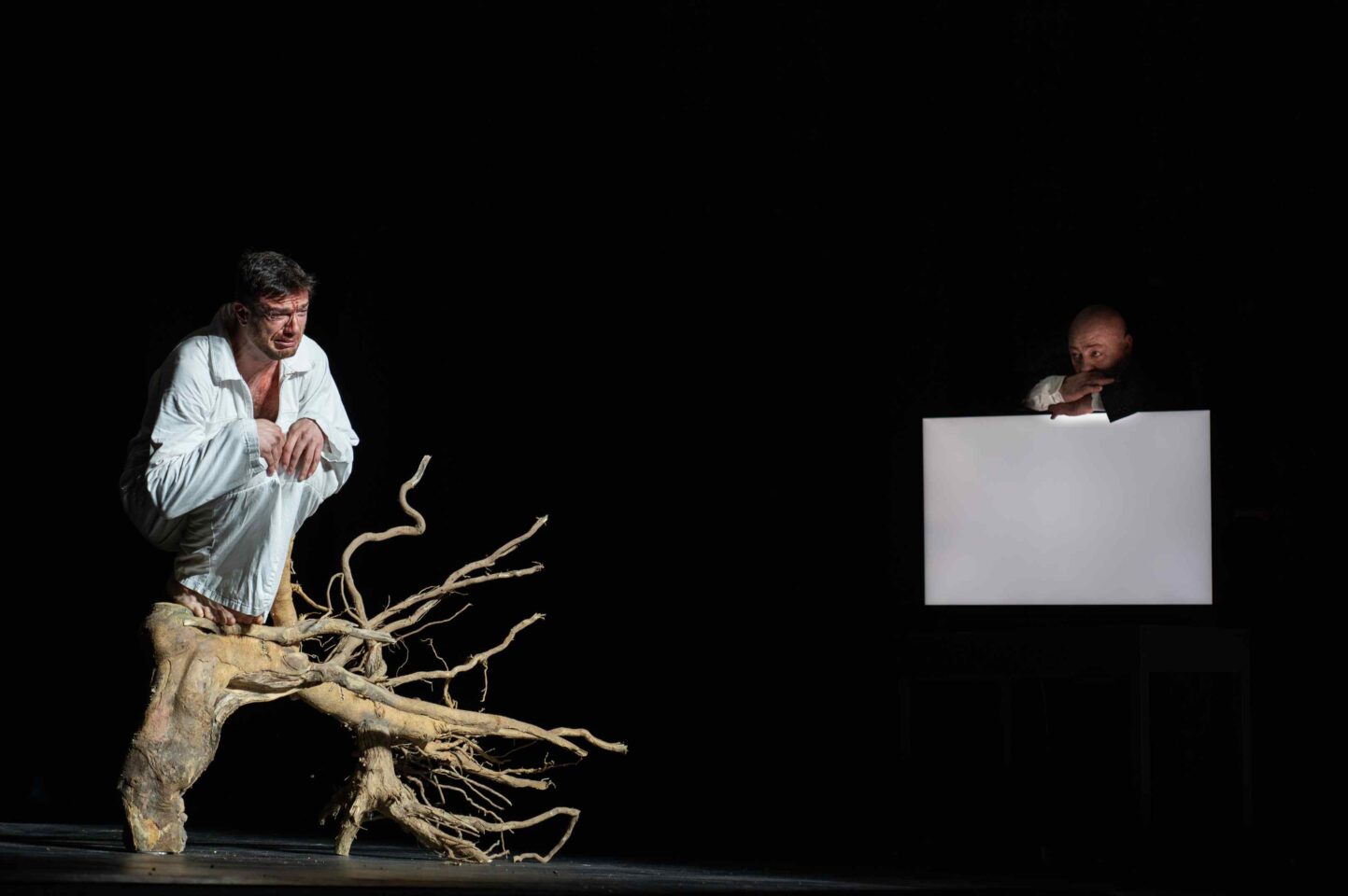 Il Prigioniero Mattia Olivieri Prigioniero John Daszak Il Carceriere ph Fabrizio Sansoni Opera di Roma 2025 7283