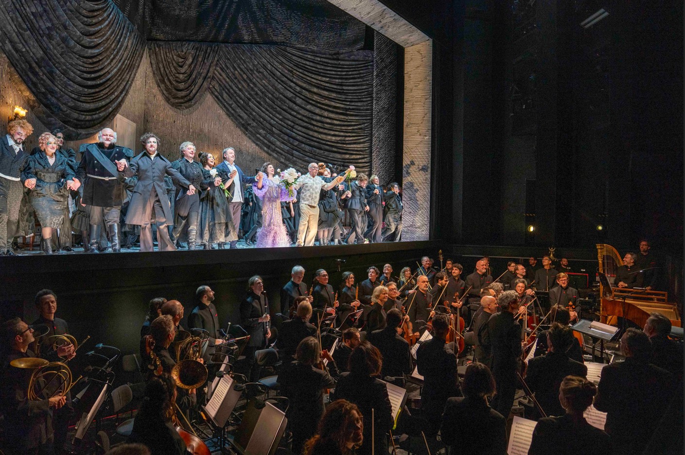 Festival de Pentecôte à Salzbourg - Barrie Kosky revisite le Viaggio a Reims de Rossini 14 Il viaggio a reims musiciens