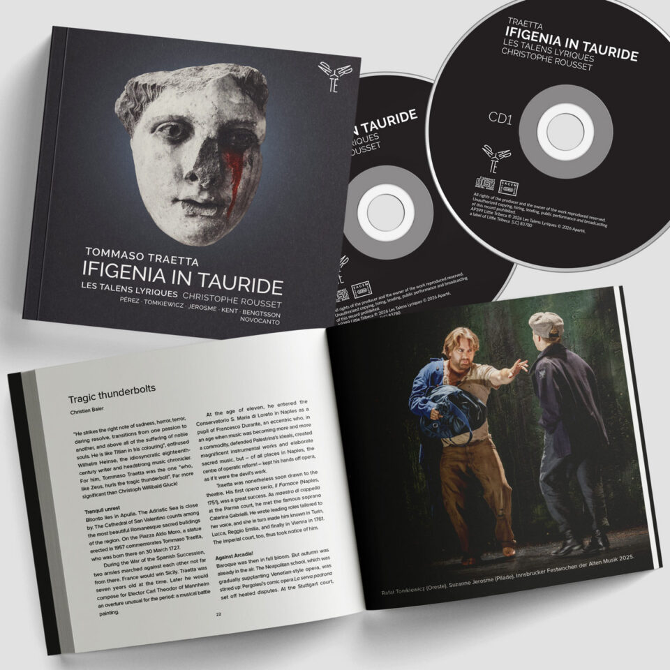 Ifigenia in Tauride de Tommaso Traetta par Christophe Rousset et les Talens Lyriques, un double CD très attendu 1 0042740309 10