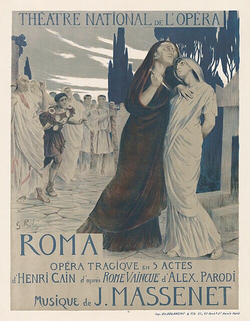 Roma de Massenet à l’Auditorium Rainier III de Monaco : un événement lyrique éblouissant et somptueusement interprété 3 Georges Rochegrosse Jules Massenet Roma